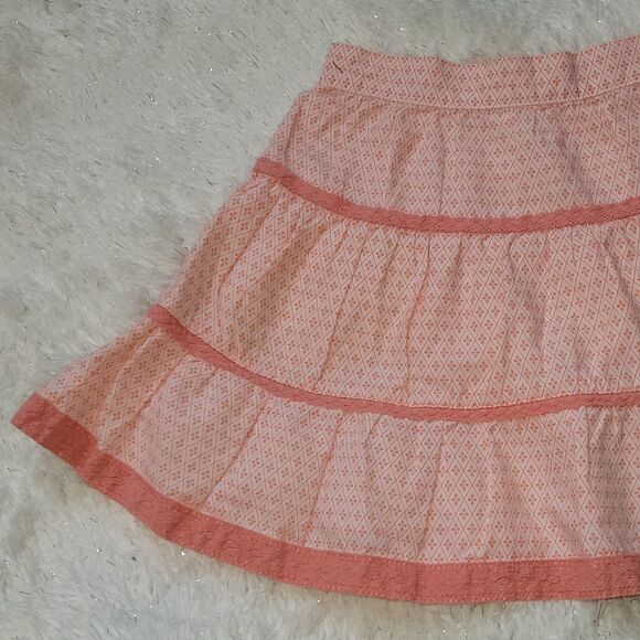 JANIE AND JACK PEACH TIERED SKIRT, SIZE 12-18 MONTHS - Picture 2 of 6
